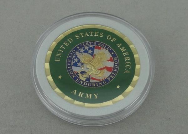 Roll Personalized Coins By Brass Die Stamped And Box Packing For Navy
