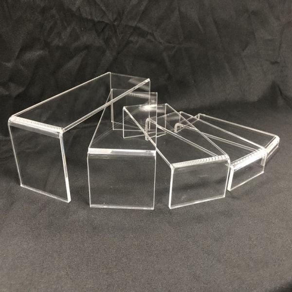 Cosmetics Acrylic Riser For Counter Stand Department Store Showing Shoe Clear Display Family