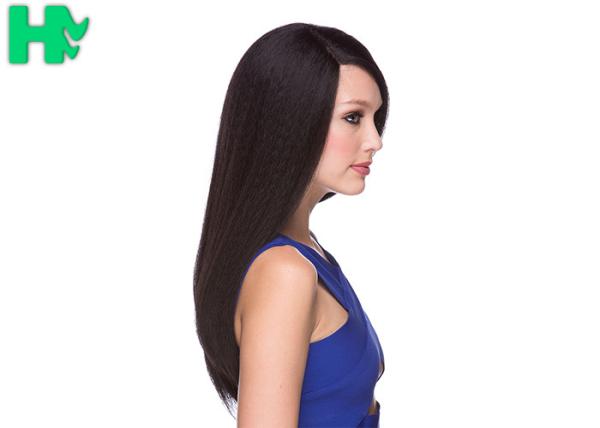 Lace Front Synthetic Wigs Heat Resistant Natural Hair Line Kinky Straight