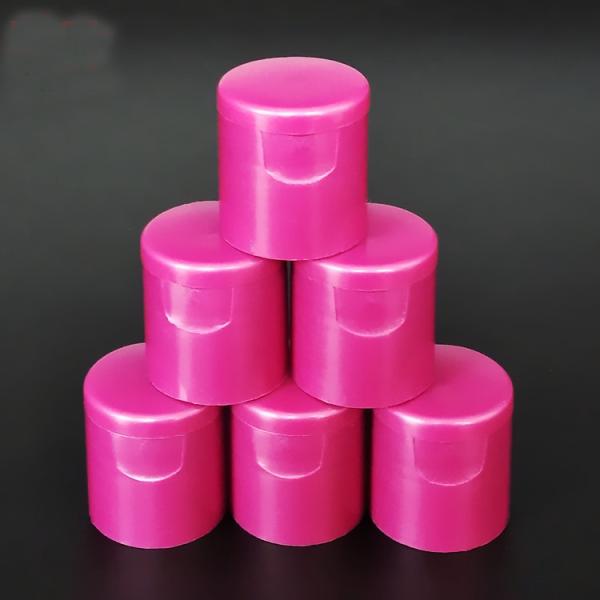 Shiny Plastic Dispensing Caps Ribbed Customised Selected Color With Size 24mm 26mm