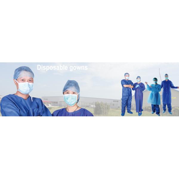 Disposable Non Woven Disposable Surgical Gown Reinforced With Hand Towels