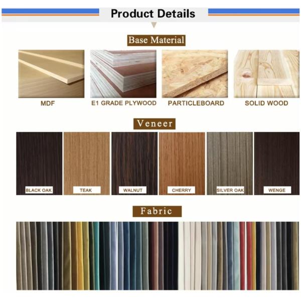 Luxury Wood Veneer Hotel Furniture Packages Bedroom Set For Villa Project