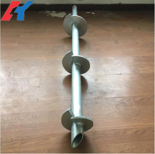 Deep Foundation Round Shaft Screw Piles For Steel Tower Structure