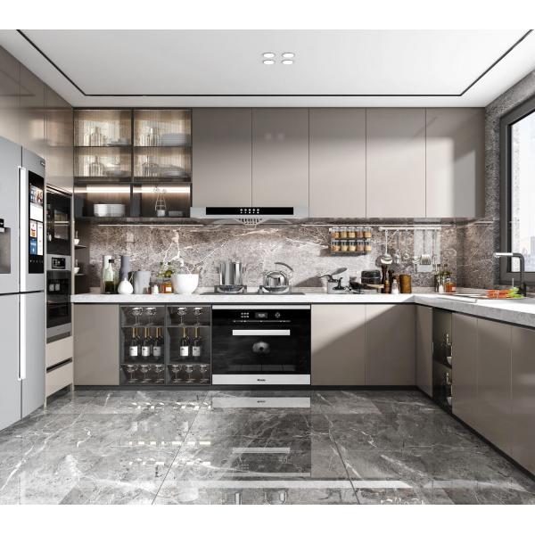 Armazém de cozinha modular para casa com pia