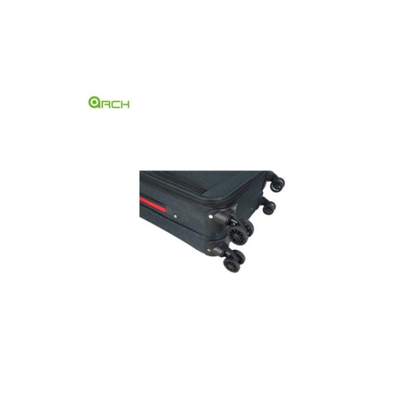 Economic Trolley Travel Luggage Bag with Spinner Wheels and Two Front Pockets