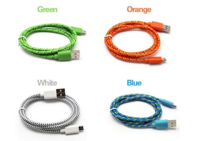 Cablagens de proteção Sleeving trançadas algodão do tamanho pequeno do cabo de USB