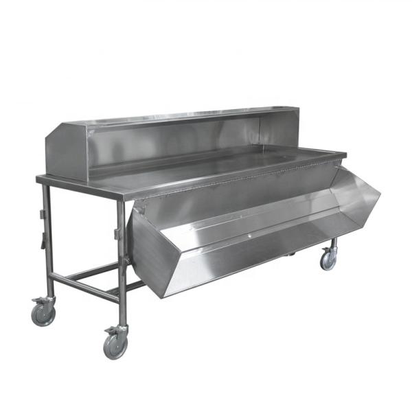 High Quality Stainless Steel Material Mortuary Trolley With Cover For Funeral Service Equipment