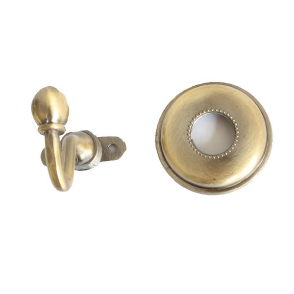Metal Strong Bathroom Robe Hook Classical Bathroom Curtain Hooks