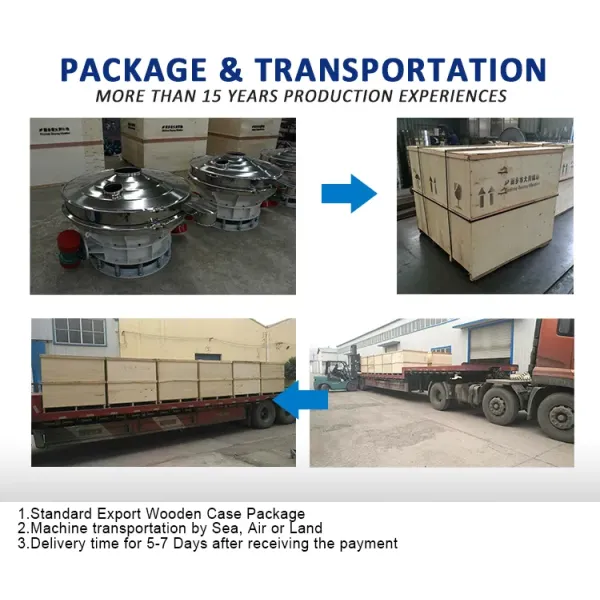 Direct Discharge Vibrating Screen Single Deck Dual Motor 220V 380V