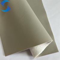 Tissu de cuir synthétique PVC résistant à l'abrasion et fiable Tissu de cuir de patte de chat avec support polyester non tissé