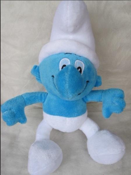 Cute Smurf Stuffed Animals Cartoon Plush Toys For Vending Crane Machine