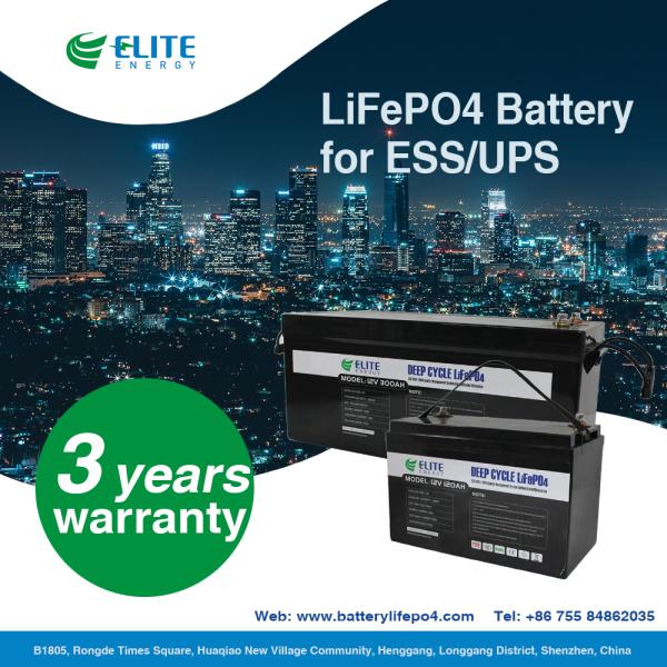 батарея иона лития 12V 300Ah LiFePO4 резервная для шлюпки каравана морской