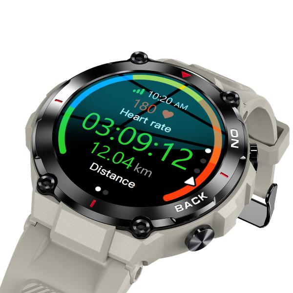 K37 Reloj Inteligente con Esfera AI, GPS, Monitor de Frecuencia Cardíaca y Oxígeno en Sangre