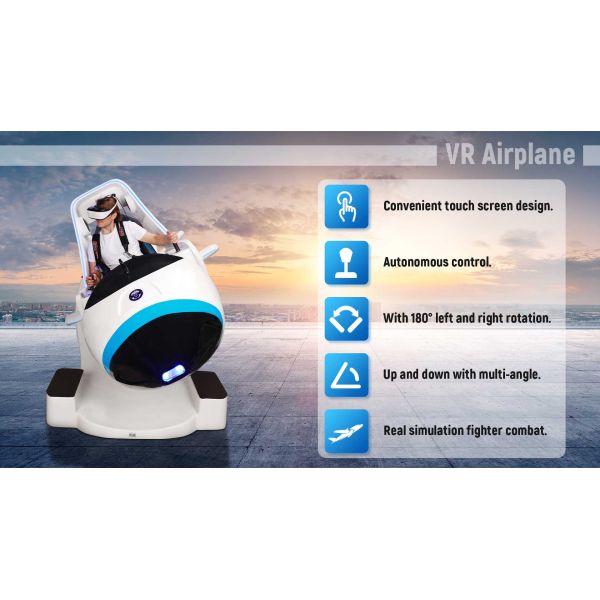 High definition 3D VR Flight Simulator Rated Load 100KG