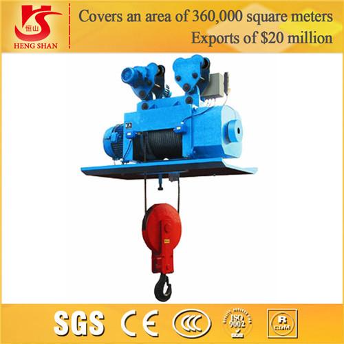 Low headroom compact single speed electric hoist