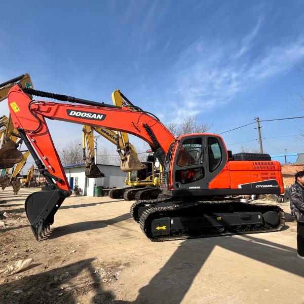 21500KG Doosan DX225 Used Backhoe  Excavators Track Heavy Equipment Digger