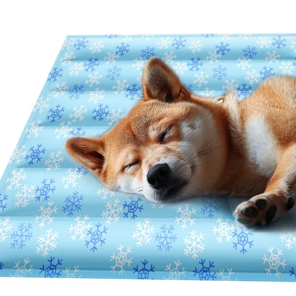 Cama para perro con paquete de hielo anti-desgarro, ecológica, portátil y fácil de limpiar