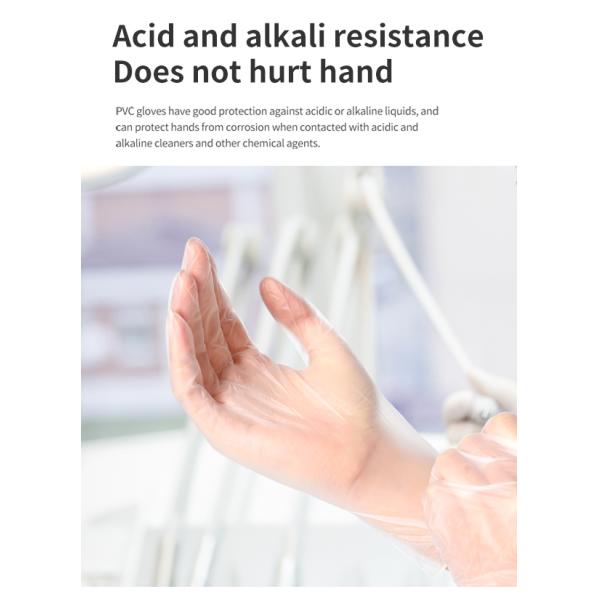 Waterproof Disposable Medical PVC Gloves , FDA Vinyl Powder Free Medical Gloves