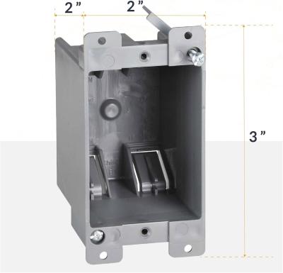 Industrial Wall Junction Box PVC 1 Gang Junction Box Electrical Installations UL 514C Standard