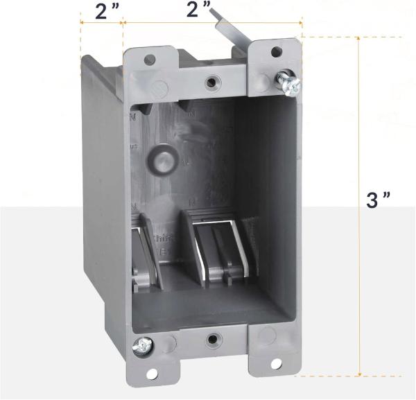 Industrial Wall Junction Box PVC 1 Gang Junction Box Electrical Installations UL 514C Standard