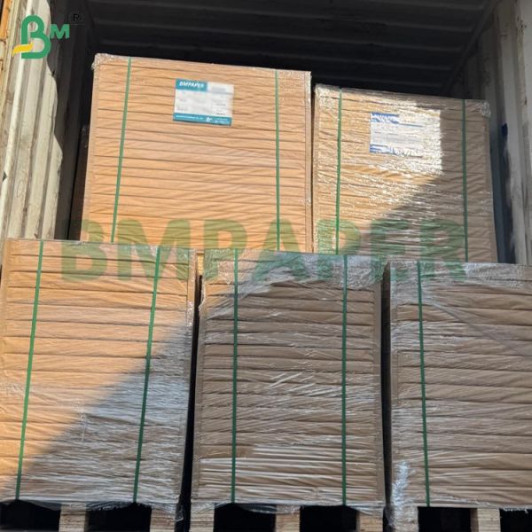 40gsm Golden Yellow Virgin Striped Kraft Paper Sheets, High Wet Strength