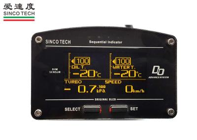A tela preta do calibre do impulso do carro da cor/medidor OLED do Turbo Boost para carros FAZ 907