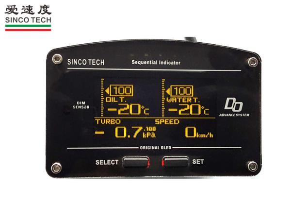 A tela preta do calibre do impulso do carro da cor/medidor OLED do Turbo Boost para carros FAZ 907