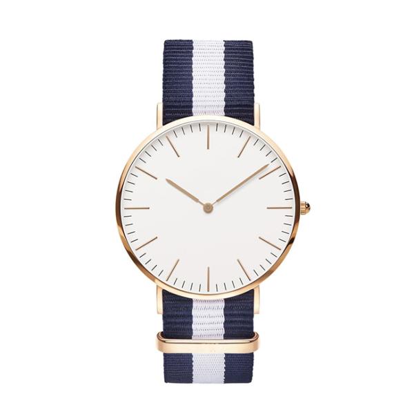 ODM Women Quartz Wrist Watch 5ATM Waterproof Nylon Band Watch