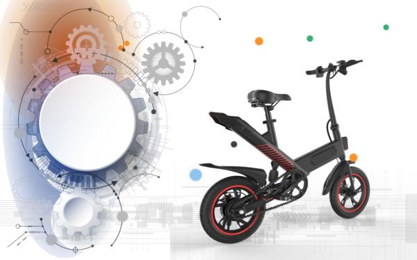 Teenager Portable Folding Electric Bike 350W Simple And Fashionable Design