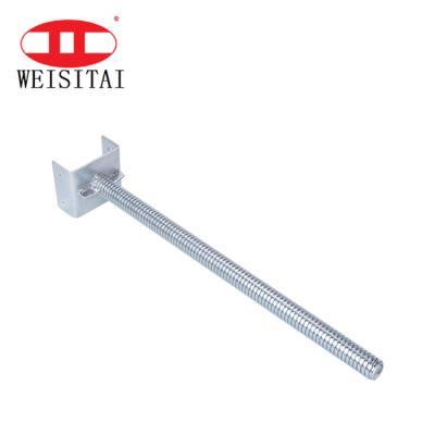 Q235 andaime ajustável Jack Base da cabeça do parafuso U