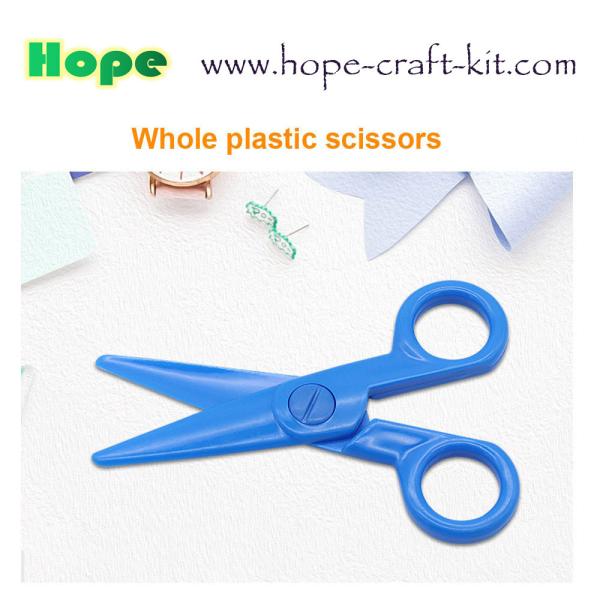 Kids Toddler DIY Safe Small Scissors Safe Plastic Stainless Steel with Decoration Edge Colorful Hobbies DIY Material