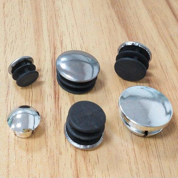 Крышка конца алюминиевого AL крышек конца трубы круглого бронзовая декоративная