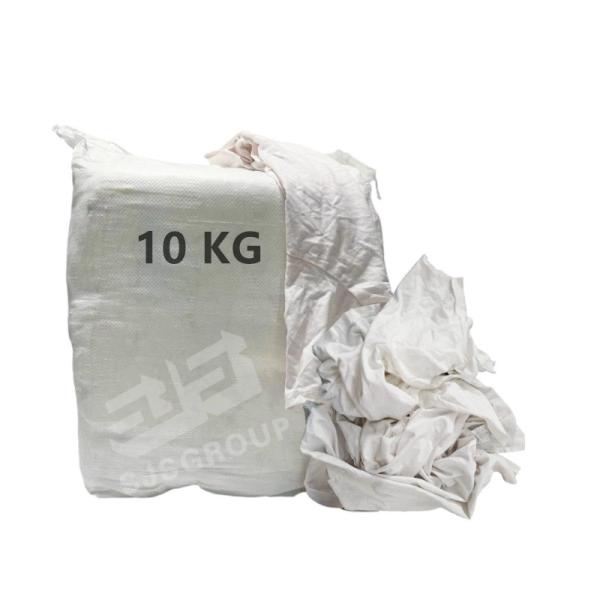 Low lint Cotton Rags Kg White Elastic Knitting T-shirt Rags Recycled Cotton Cloth Cleaning Wiping Used Rags