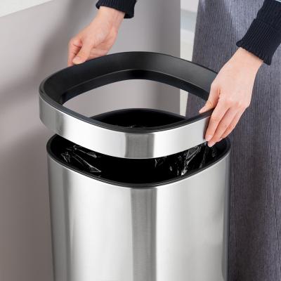 Aço inoxidável Cisterna de lixo aberta e sustentável
