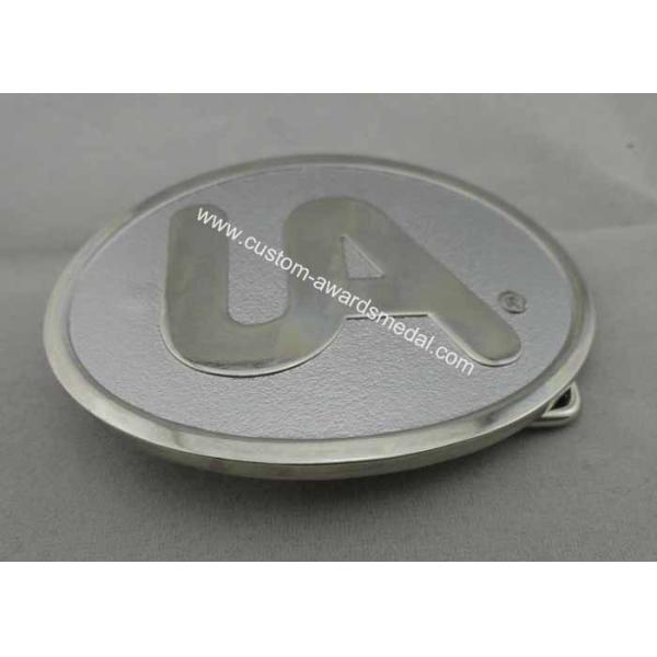 Mat - Gold, Mat - Nickel / Gold Plated UA Belt Buckle / Custom Made Buckles without Enamel