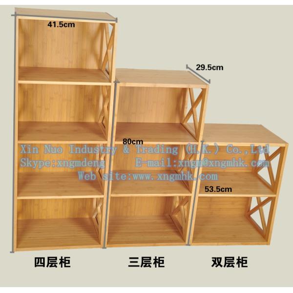 Bamboo children's bookshelves, bamboo bookcase, wooden bookcase