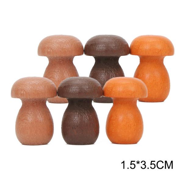 brinquedos de madeira educacionais de Montessori do empilhador do arco-íris 6pcs