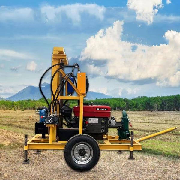 Small Diesel Water Well Drilling Rig Hydraulic 100m 150m 200m Water Well Drilling Machine