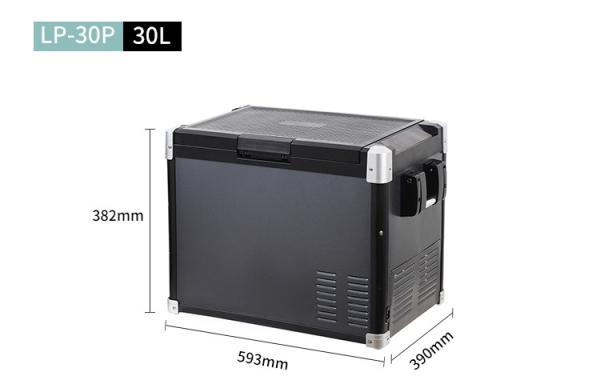 CE RoHS FCA Certificado Grande Capacidade Negro Refrigerador de Design Mecânico para Exterior