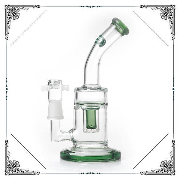8.2 Inch Mini Grace Glass Smoking Water Pipe With Percolator Hookah Shisha Bongs