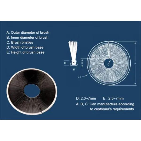 Industrial Custom Circular Nylon Seal Brush Internal Wound Brush Spiral Brush