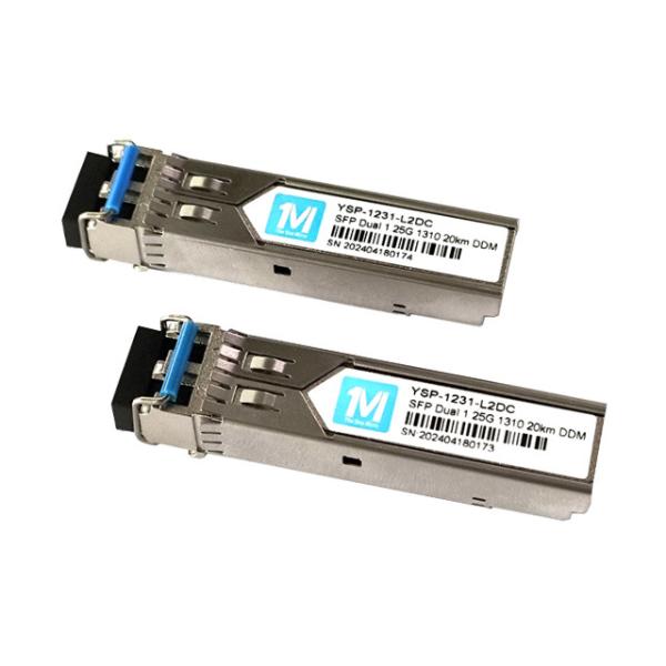 1.25G Duplex 20km 1310nm LC Connector 1000BASE SMF Fiber Optic Module Pluggable SFP Transceiver with DDMI implementation
