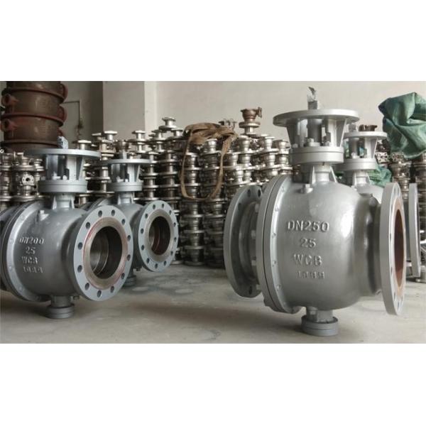 Flanged End Trunnion Mounted Ball Valve Cast Steel PN16 DN150 DN200
