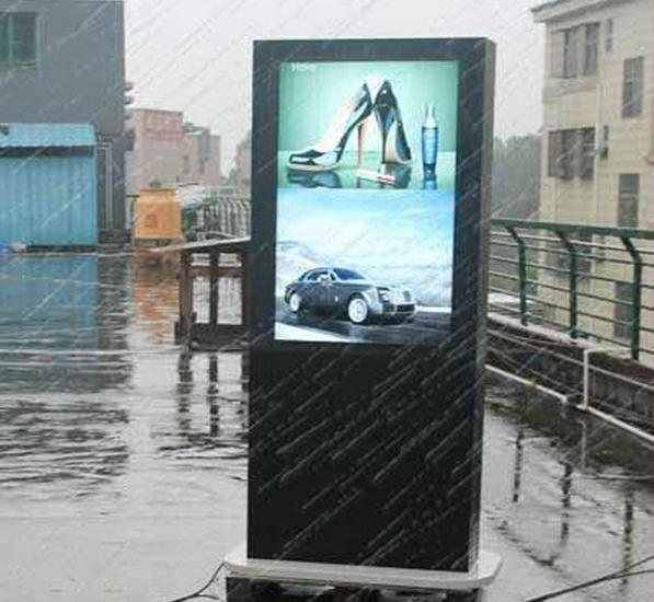 65 Inch IP65 Weather Digital Signage Kiosk For Advertising , HD LG Screen