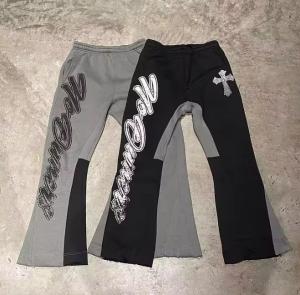 Breathable Joggers Track Pants 100% Cotton Custom Sweat Pants Flared Sweatpants