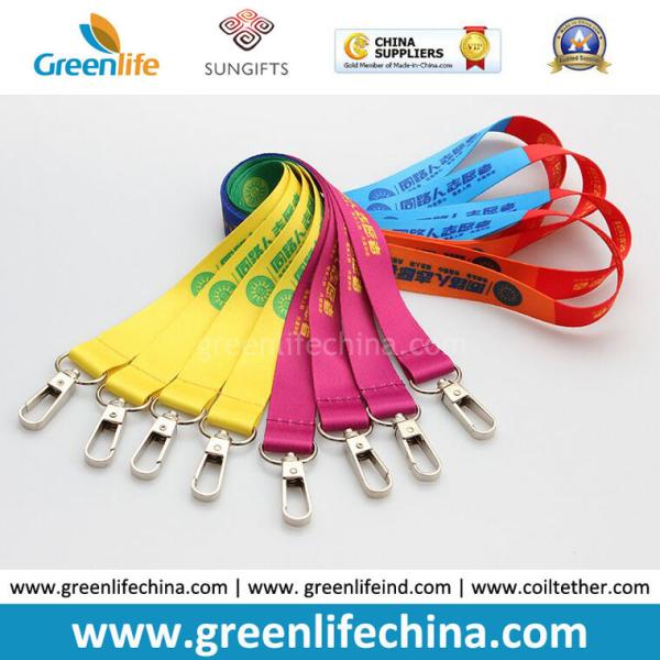 Earthfriendly Safety Jacquard Woven Logo Lanyards w/Breakaway ID Badge System Need