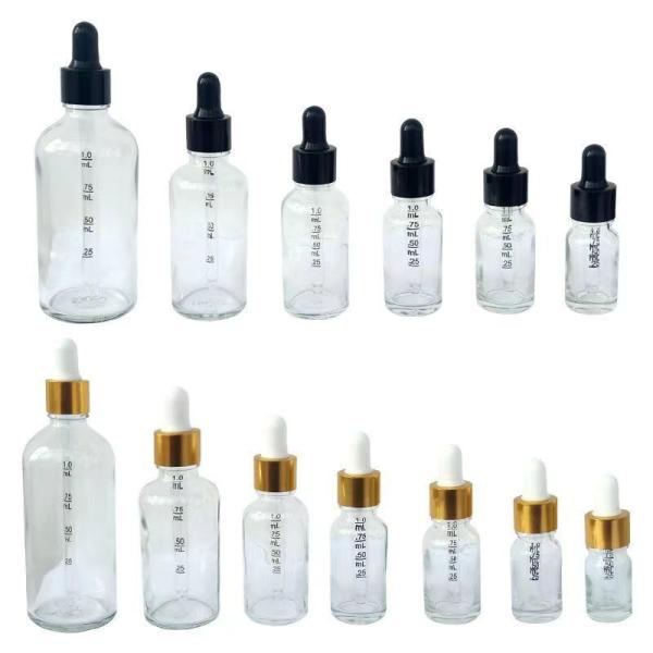 Air-Tight Seals Glass Essential Oil Bottle Standard Empty 5ml 10ml 15ml 20ml 30ml 50ml 100ml
