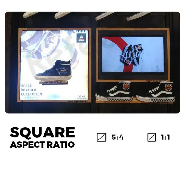 22Inch 33Inch Square FHD LCD Wall Mount Monitor 1:1 Aspect Of Frameless