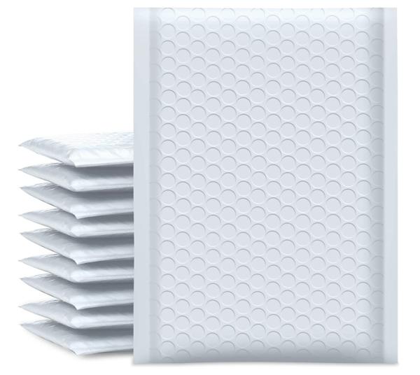 Recyclable Bubble Mailer Bag Peel Seal Closure Puncture Resistant Eco Friendly