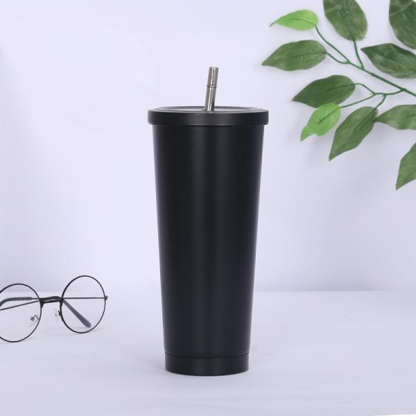 Single Wall Stainless Steel 304 Car Coffee Tumbler 750ml Colorful